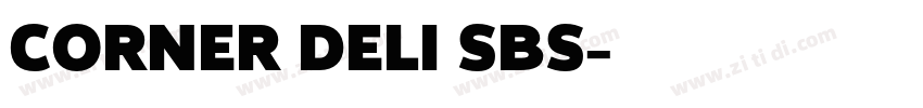 Corner Deli Sbs字体转换